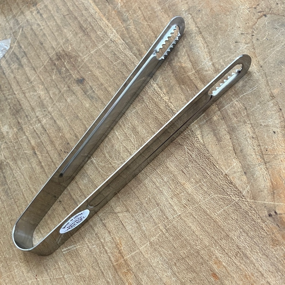 Stainless Steel ice cube / lemon wedge thongs